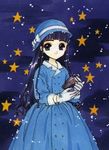  1girl camcorder card_captor_sakura clamp daidouji_tomoyo dress female hat long_hair smile solo star video_camera 