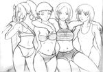  claymore miria monochrome sketch swimsuit 