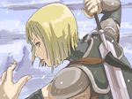  1girl clare_(claymore) claymore lowres solo tea_(nakenashi) 