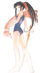  aoyama_motoko black_hair highres love_hina swimsuit sword weapon 