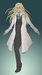  androgynous blonde_hair glasses hellsing integra_hellsing long_hair reverse_trap solo tomboy 