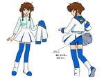  angelic_layer blue_eyes brown_hair character_sheet school_uniform seifuku serafuku suzuhara_misaki 