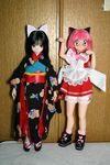  animal_ears black_hair cat_ears enma_ai figure japanese_clothes jigoku_shoujo kimono mew_ichigo momomiya_ichigo red_eyes tokyo_mew_mew 