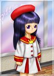  angelic_layer black_hair kobayashi_hatoko purple_hair school_uniform seifuku serafuku 