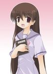  brown_eyes brown_hair chanohata_tamami mahoraba school_uniform seifuku serafuku 