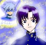  angelic_layer black_hair blue_hair lowres male male_focus mihara_ohjiro mihara_oojirou wizard 