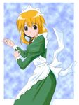  andou_minawa blonde_hair mahoromatic maid yellow_eyes 