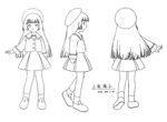  angelic_layer kobayashi_hatoko monochrome school_uniform seifuku serafuku sketch 
