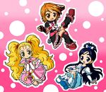  blonde_hair blue_eyes blue_hair brown_eyes brown_hair cure_black cure_white futari_wa_precure futari_wa_precure_max_heart green_eyes kujou_hikari misumi_nagisa precure pretty_cure shiny_luminous yukishiro_honoka 