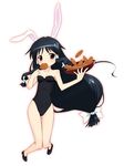  aikei animal_ears bare_legs bunny_ears bunnysuit machi_(nagasarete_airantou) nagasarete_airantou solo 