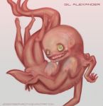  animal_humanoid bioshock creepy fish gilbert_alexander humanoid jessysketches marine multi_leg multi_limb pink_skin smile video_games 