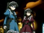  animated animated_gif futakoi gothic long_sleeves lowres multiple_girls sakurazuki_kira sakurazuki_yura screencap siblings sisters twins 
