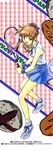  azusagawa_tsukino comic cover cover_page hashiguchi_takashi racket shoes sneakers solo sportswear tennis tennis_racket tennis_uniform yakitate!!_japan 