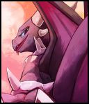  afternoon anthro blitzdrachin collar cropped cynder dragon painting spikes spyro_the_dragon video_games wings 