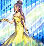  1girl ai_(ai1470) ailove310 choker dress faris_scherwiz female final_fantasy final_fantasy_v final_fantasy_vi gloves hair_bun long_hair purple_eyes purple_hair solo tiara violet_eyes 