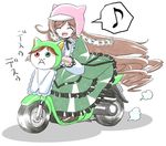  ground_vehicle imai_kazunari jissouseki long_hair long_sleeves motor_vehicle rozen_maiden scooter solo suiseiseki very_long_hair 