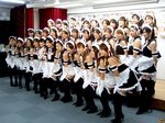  arm_garter cosplay lineup maid multiple_girls photo thighhighs zettai_ryouiki 