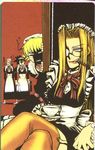  2girls alucard_(hellsing) cigar hellsing highres hirano_kouta integra_hellsing maid multiple_boys multiple_girls seras_victoria tea thighhighs walter_c_dornez 