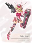  artist_request beam_rifle blonde_hair cagalli_yula_athha energy_gun gun gundam gundam_seed lowres mecha_musume shield short_hair solo strike_rouge thighhighs weapon yellow_eyes 