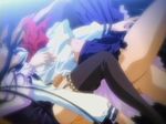  ass azuma_hazuki falling garters jpeg_artifacts legs lilith_(yamibou) midriff multiple_girls navel out_of_frame school_uniform screencap serafuku thighhighs torn_clothes yami_to_boushi_to_hon_no_tabibito 