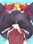  &lt;3 anthro big_penis blush braixen breasts canid canine claws clothing cum cum_in_pussy cum_inflation cum_inside dialogue duo english_text erection female fur hair_bow hair_ribbon hi_res huge_penis inflation leg_grab lying male male/female male_penetrating mammal nintendo nude on_back penetration penis pillow pok&eacute;mon pok&eacute;mon_(species) purple_eyes pussy pussy_juice ribbons sex simple_background sweat text thegentlebro vaginal vaginal_penetration vein video_games white_fur yellow_fur 