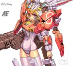  blonde_hair deep_striker gundam gundam_sentinel heterochromia mecha_musume musumi_renga s_gundam solo 