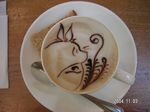  food latte_art no_humans photo tonari_no_totoro totoro unconventional_media 