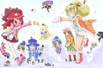  6+girls ? ahoge altessa angry animal_ears baby blonde_hair blue_eyes blue_hair blush boots bow bowtie bright_(fushigiboshi_no_futago_hime) brown_hair camelot_(fushigiboshi_no_futago_hime) cape chaba_(chabanyu) character_request clenched_teeth closed_eyes coat dress earrings everyone fine flat_chest flying frown fur fushigiboshi_no_futago_hime gloves green_eyes green_hair hair_bobbles hair_ornament hat jewelry leg_lift leonne long_hair long_sleeves lulu_(fushigiboshi_no_futago_hime) milky_(fushigiboshi_no_futago_hime) miniboy minigirl miruro mittens multiple_boys multiple_girls open_mouth orange_hair outdoors panties pantyhose pantyshot parachute peeping pink_hair ponytail purple_eyes purple_hair red_eyes red_hair rein shade_(fushigiboshi_no_futago_hime) shovel skirt smile snow snowball snowball_fight sophie_(fushigiboshi_no_futago_hime) star teeth the_eleven_seed_princesses tio_(fushigiboshi_no_futago_hime) top_hat twintails underwear white_legwear white_panties 