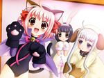  animal_ears bunny_ears cat_ears cosplay dog_ears game_cg multiple_girls nagisawa_yuu tsurupeta_hanyaan 