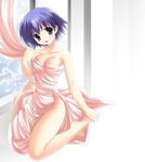  barefoot breasts curtains medium_breasts namamo_nanase solo to_heart_2 tonami_yuma 