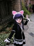  animal_ears animegao cat_ears cosplay cosplayer_request hazuki_(tsukuyomi) kigurumi long_sleeves male_focus otoko_no_ko photo solo source_request tsukuyomi_moonphase 