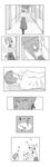  1girl artist_request artoria_pendragon_(all) comic emiya_shirou fate/stay_night fate_(series) greyscale highres implied_masturbation male_masturbation masturbation monochrome saber surprised translated walk-in 