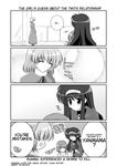  comic doujinshi greyscale hairband hard_translated long_sleeves lyrical_nanoha mahou_shoujo_lyrical_nanoha mahou_shoujo_lyrical_nanoha_a's mikage_takashi monochrome multiple_girls school_uniform seishou_elementary_school_uniform shamal translated tsukimura_suzuka wheelchair yagami_hayate 