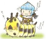  :3 artist_request beastmaster_(final_fantasy) chibi crawler final_fantasy final_fantasy_xi lowres male_focus pointy_ears pointy_hair riding solo tarutaru v-shaped_eyebrows 