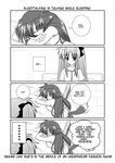  animal_ears arf comic doujinshi familiar fate_testarossa forehead_jewel greyscale hard_translated lyrical_nanoha mahou_shoujo_lyrical_nanoha mahou_shoujo_lyrical_nanoha_a's mikage_takashi monochrome multiple_girls tail translated twintails wolf_ears wolf_tail 