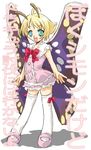  antennae blonde_hair bug butterfly fairy insect mary_janes shimon shimotsuma shoes sokkurisan solo thighhighs wings 