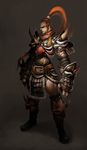  armor atlantica_online gyebaek highres ponytail spike swordsman 