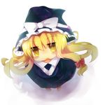  bad_id bad_pixiv_id barefoot blonde_hair blush blush_stickers chibi from_above hat jitome kirisame_marisa looking_up lowres open_mouth rarami ribbon solo touhou witch_hat yellow_eyes 