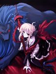  artoria_pendragon_(all) blonde_hair dark_excalibur fate/stay_night fate_(series) saber_alter sakura_nitouhei solo sword weapon 