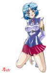  :d armor artist_request bare_shoulders blue_eyes blue_hair blush brooch head_tilt jewelry kneeling kusuha_mizuha looking_at_viewer open_mouth shiny shiny_clothes shoes skin_tight smile solo super_robot_wars teeth 