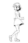  animated animated_gif dancing easytoon greyscale hairband long_sleeves monochrome panties pumpkin shoes solo spinning suigetsu thighhighs underwear waha yamato_suzuran 