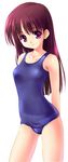 akamaru copyright_request long_hair one-piece_swimsuit school_swimsuit solo swimsuit 