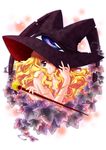  absurdres blonde_hair carnelian hat highres lilith_(yamibou) long_hair purple_eyes solo witch_hat yami_to_boushi_to_hon_no_tabibito 
