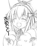  animal_ears cat_ears greyscale monochrome paws rozen_maiden solo suigintou takami_ryou 