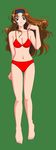  absurdres artist_request barefoot bikini breasts endou_akira highres medium_breasts sentimental_graffiti solo swimsuit 