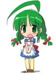  ahoge artist_request green_hair huge_ahoge me-tan os-tan solo thighhighs 