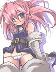  artist_request belt blouse blue_eyes blush boots cameltoe cowboy_shot elbow_gloves gloves long_hair lowleg lowleg_panties lowres panties presea_combatir red_hair simple_background solo tales_of_(series) tales_of_symphonia thigh_boots thighhighs twintails underwear white_background white_panties 