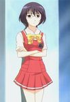  kashimashi mari_ayuki pleated_skirt school_uniform screencap skirt solo 