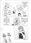  6+girls 95-tan ahoge artist_request bodysuit character_request comic cup drinking english greyscale hard_translated mac_os me-tan monochrome multiple_girls os-tan translated 