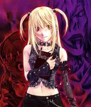  amane_misa artist_request bangs blonde_hair brown_eyes death_note jealous_(death_note) jpeg_artifacts long_hair rem_(death_note) two_side_up 